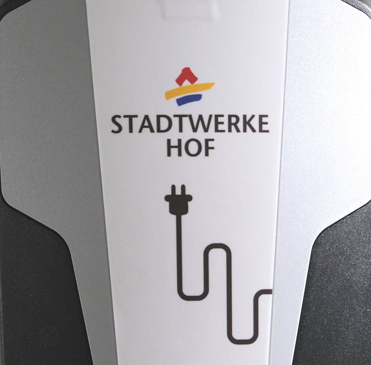 Wallbox der Stadtwerke Hof