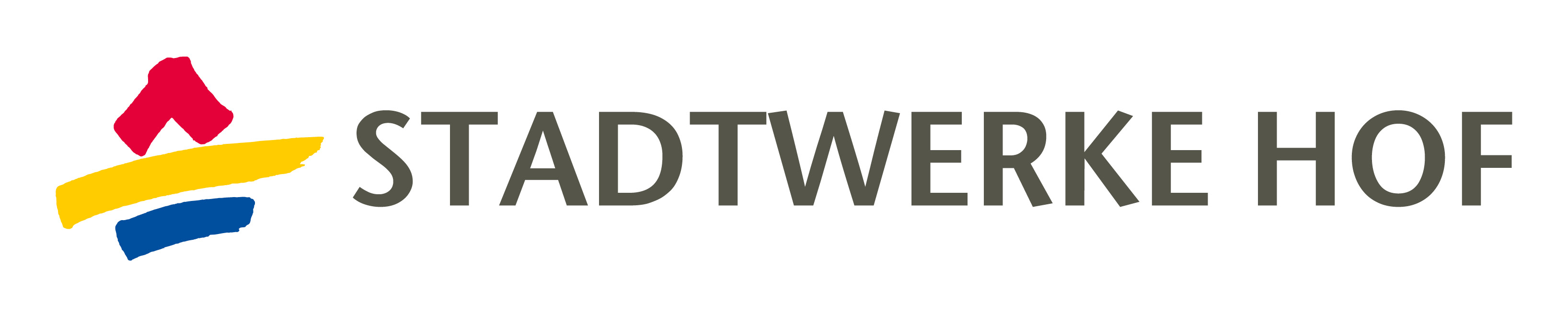 Grafik: Logo Stadtwerke Hof einzeilig